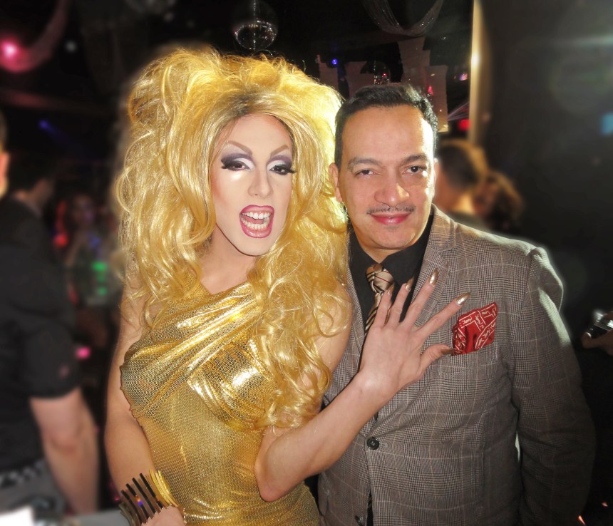 Alaska and Anthony Rubio at the premiere party for RuPaul's Drag Race Season 5 at XL Nightclub