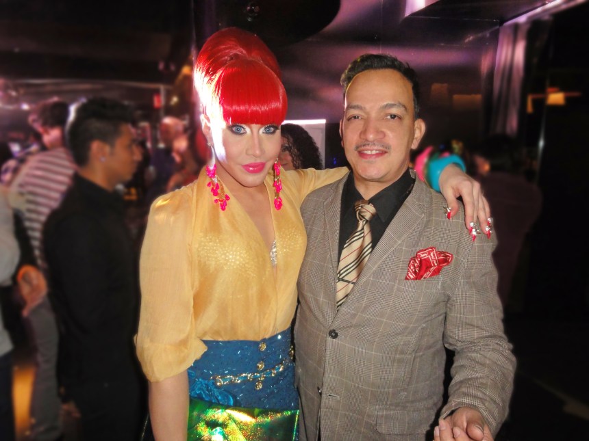 Anthony Rubio and Phi Phi O'Hara at the premiere party for RuPaul's Drag Race Season 5 at XL Nightclub