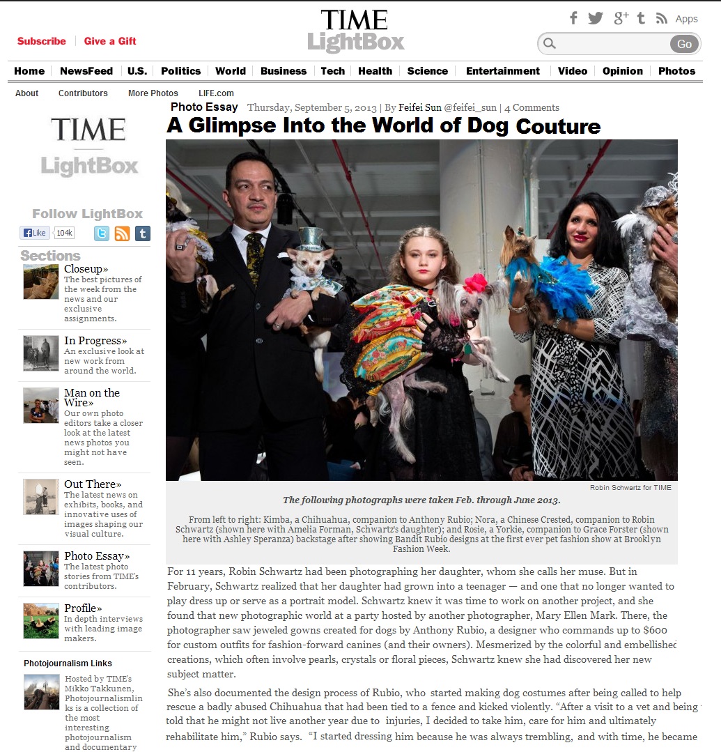 Anthony Rubio in TIME Lightbox in September