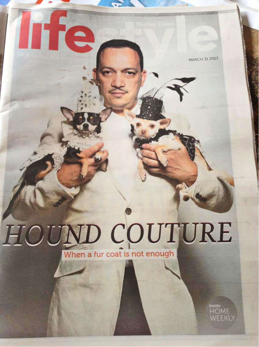 Anthony Rubio Press South Africa Couture Dogs Of New York