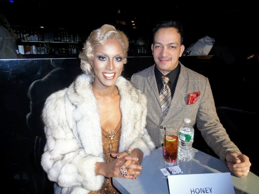 Honey Mahogany and Anthony Rubio at the premiere party for RuPaul's Drag Race Season 5 at XL Nightclub
