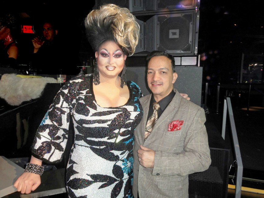 Penny Tration and Anthony Rubio at the premiere party for RuPaul's Drag Race Season 5 at XL Nightclub