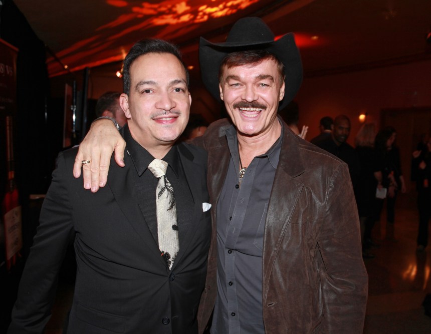 Anthony Rubio with Randy Jones of The Village People at the We Are Family Foundation Gala