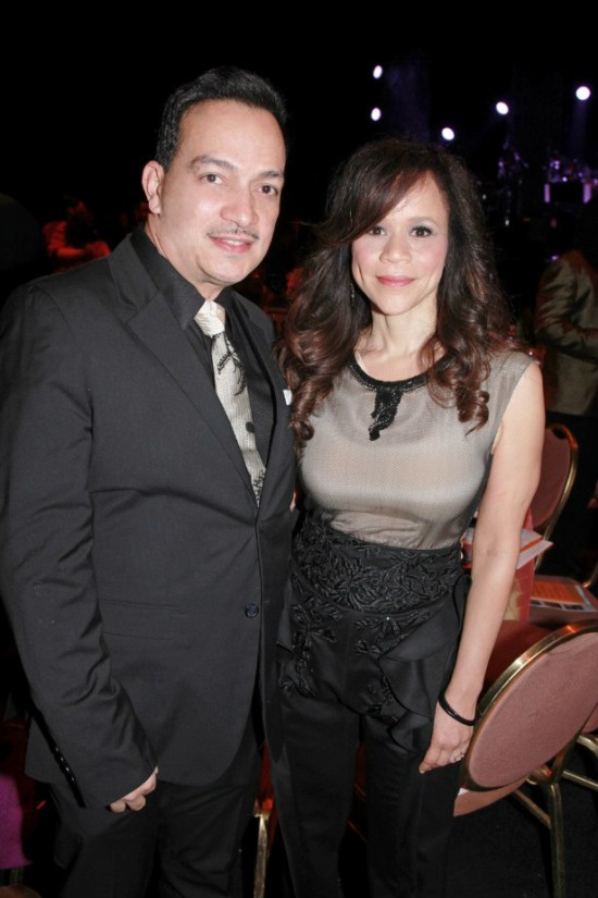 Anthony Rubio with Rosie Perez at the We Are Family Foundation Gala 