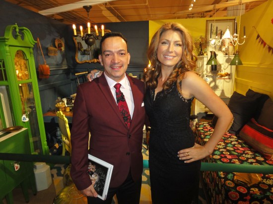 Anthony Rubio with Genevieve Gorder at the 2013 Housing Works Groundbreaker Awards