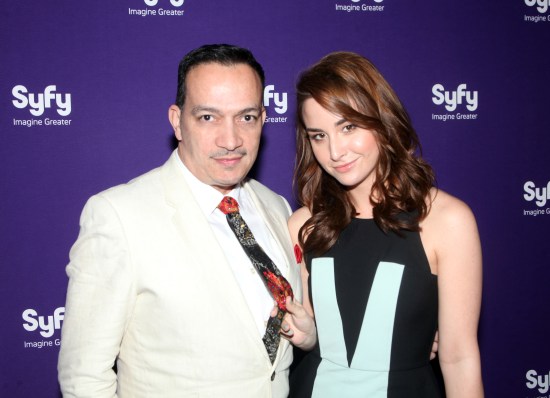 Anthony Rubio & Allison Scagliotti from TV show Warehouse 13 attends Syfy Network's Premiere Party 