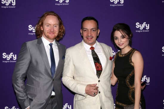 Anthony Rubio with Stephanie Leonidas (TV show Defiance) and  Tony Curran (TV show Defiance). 