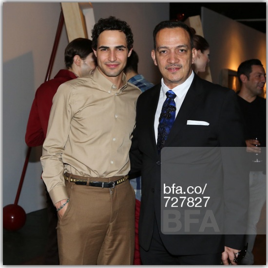 Anthony Rubio and Zac Posen at Steven Sebring's Revolution Opening Reception