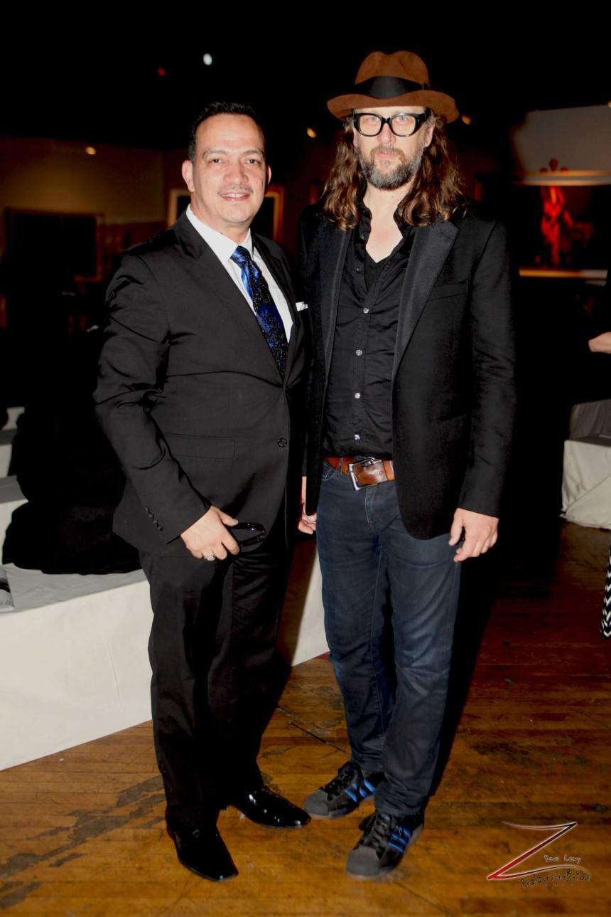 Anthony Rubio with Steven Sebring at Steven Sebring's Revolution Opening Reception