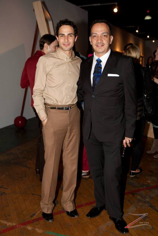 Zac Posen and Anthony Rubio attend Steven Sebring's Revolution Opening Reception