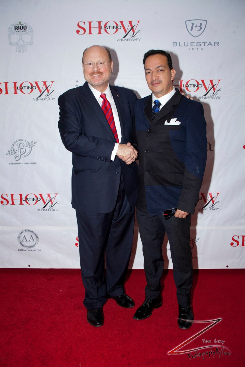 Anthony Rubio with2013 New York City mayoral candidate Joe Lhota (Photo by Yoni Levy)