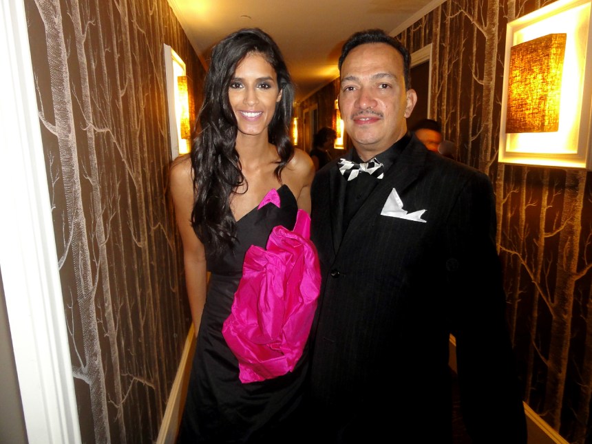 Anthony Rubio with model Jaslene Gonzalez at "Real Fashion, Real Women" Runway Show