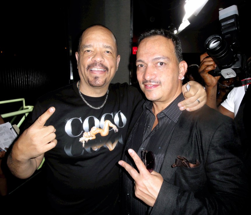 Anthony Rubio with Ice-T at Coco Austin's Licious Apparel Fashion Runway Show