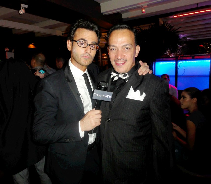 Anthony Rubio with Chance Spiessbach  of ChanceTV at "Real Fashion, Real Women" Runway Show 
