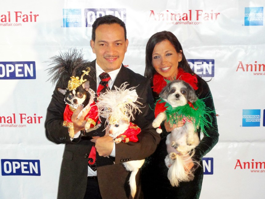 Anthony Rubio and Wendy Diamond at  Animal Fair Magazine's 10th Annual Toys for Dogs Holiday