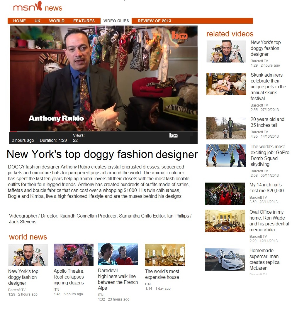 Anthony Rubio Interview on MSN