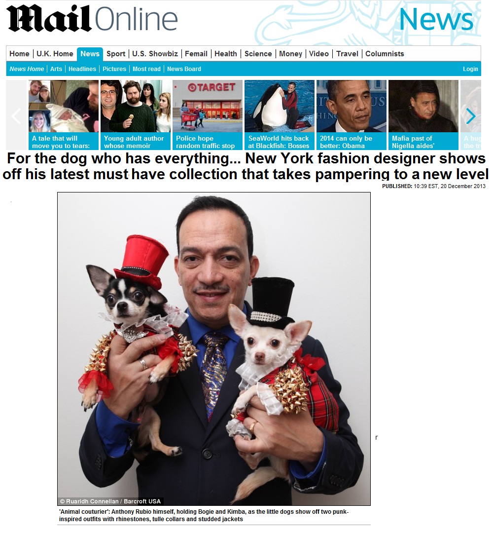 Anthony Rubio Interview in The Daily Mirror U.K.