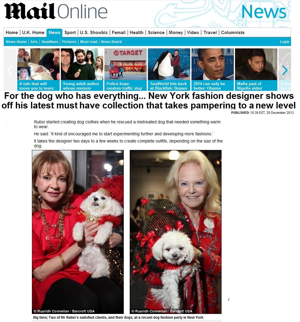 From Anthony Rubio's Interview in The Daily Mirror U.K.