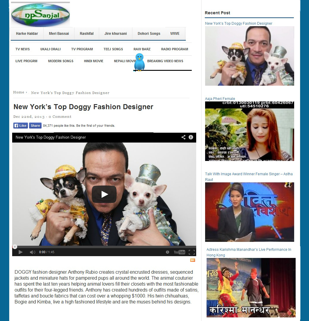 Anthony Rubio Interview in India on NP Sanjal