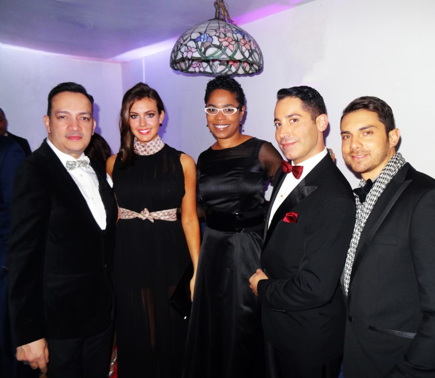 Anthony Rubio, Miss USA Erin Brady, Esther Swan at The 2nd Annual Latino Show Magazine Awards
