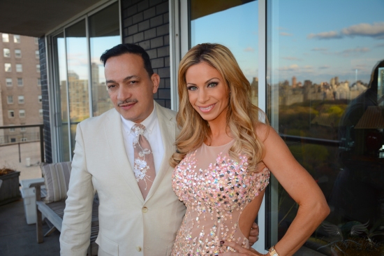 Anthony Rubio with host Jill Nicolini at Celebrity Catwalk's Penthouse Party Paws In The City