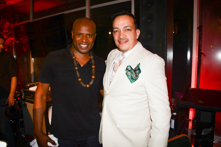 Anthony Rubio with Alex Boyle attend the CineMoi TV Network's Premiere Party