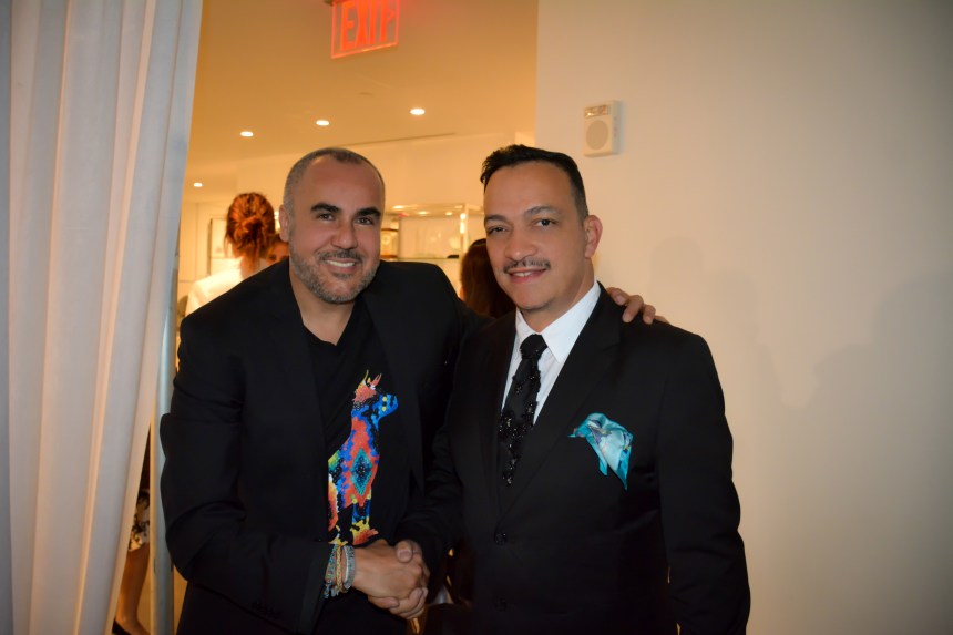 Anthony Rubio with  Ricardo Seco at his  Fashion Show for Mercedes-Benz Fashion Week 