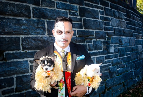 Anthony Rubio attends Halloween Howl & Healthy Hound Fair at Carl Schurz Park