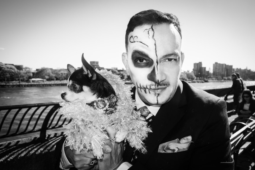 Anthony Rubio attends Halloween Howl & Healthy Hound Fair at Carl Schurz Park