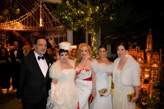Anthony Rubio with guests at 16th Annual Winter Wonderland Ball at the The New York Botanical Garden