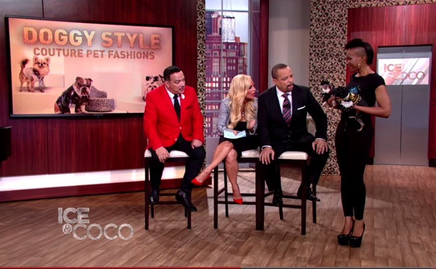 Pet Fashion Designer Anthony Rubio on the premier episode Ice And Coco Daytime Talk Show on August 3rd, 2015