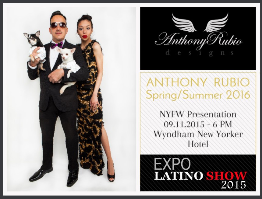 Anthony Rubio New York Fashion Week Spring 2016 Invite