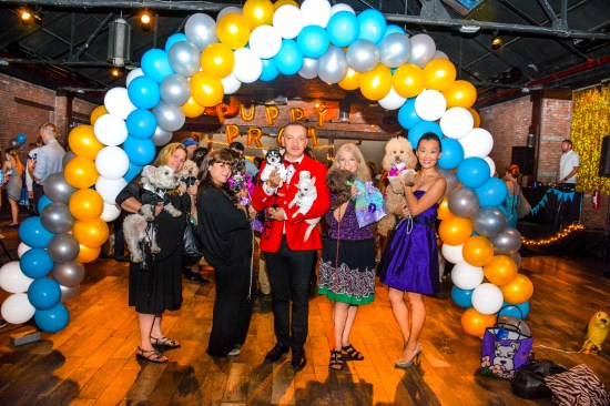Anthony Rubio with Chihuahua duo Bogie And Kimba attend the Puppy Prom