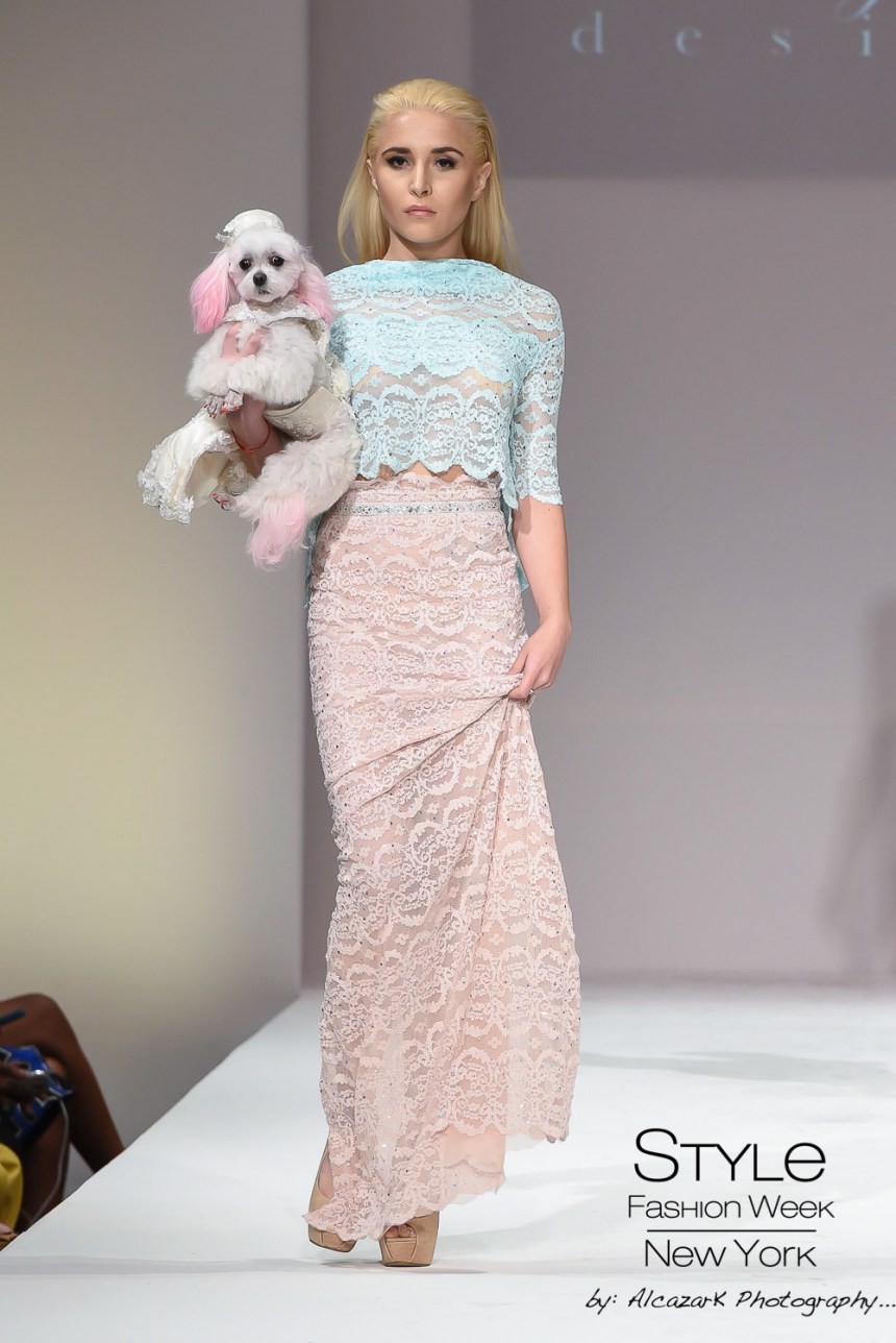 Anthony Rubio Spring/Summer 2016 - New York Fashion Week Model: Luybava Che Canine Model: ZZ Photo by: Ken Alcazar 