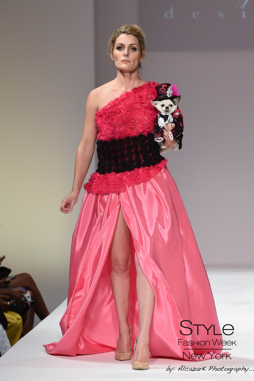 Anthony Rubio Spring/Summer 2016 - New York Fashion Week Model: Alisha Rose Canine Model: Taylor Photo by: Ken Alcazar 