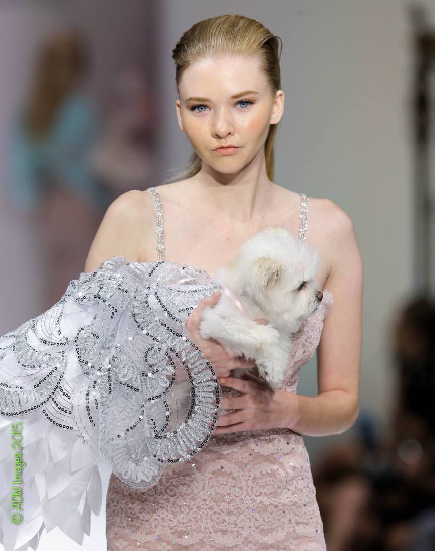 Anthony Rubio Spring/Summer 2016 - New York Fashion Week Model: Morgan Hollis Canine Model: Gizzy Photo by: Andrew Wei