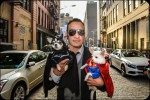 Anthony Rubio's Chihuahuas Bogie And Kimba as Batman vs Superman: Dawn of Justice take on Gotham