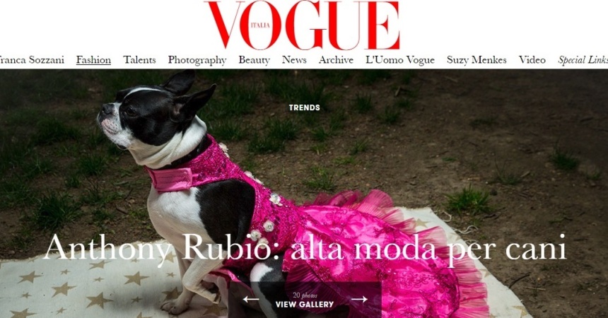 Anthony Rubio Featured in Vogue Italia