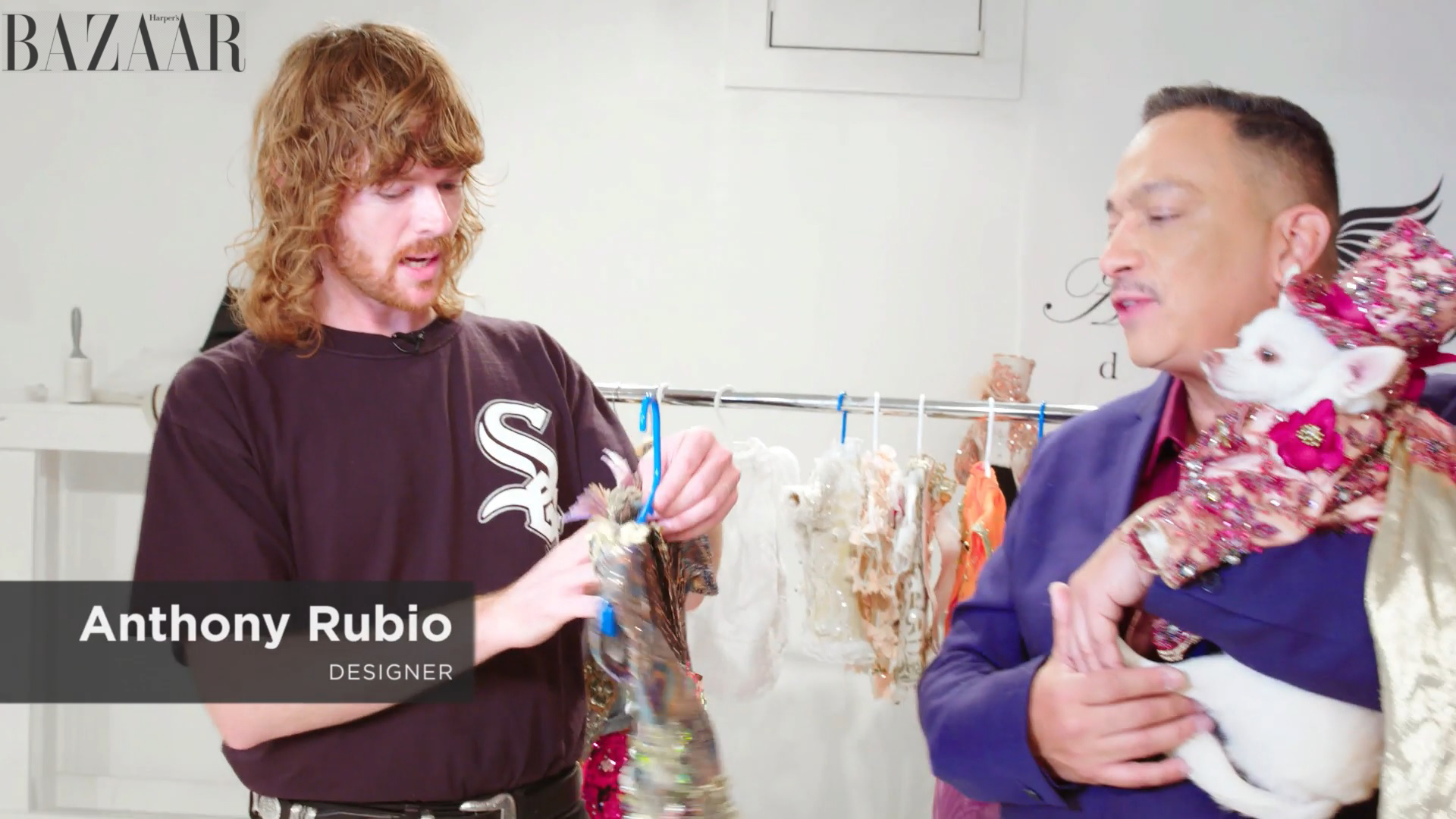 Anthony Rubio featured Harper's Bazaar show WTFashion with host William Graper