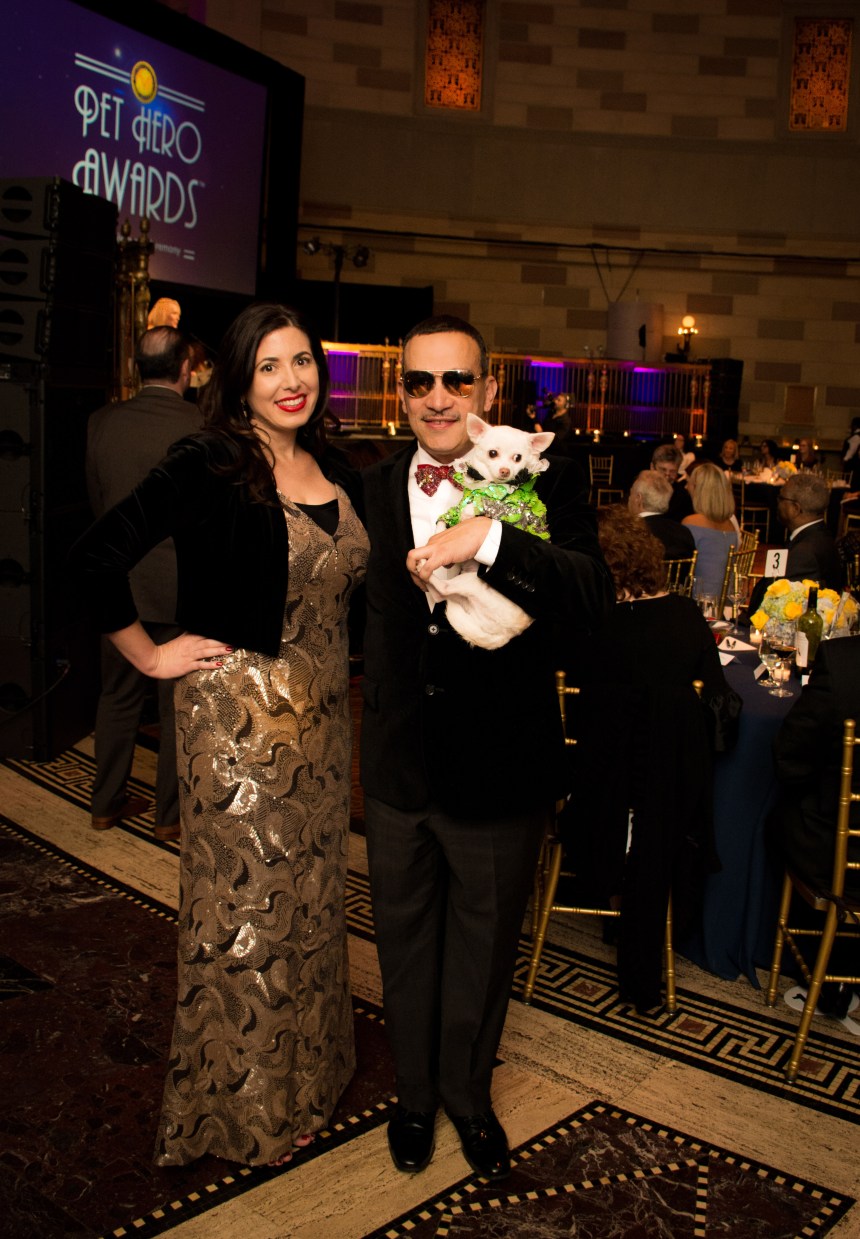 Anthony Rubio with Chihuahua Kimba attends The 6th Annual Pet Hero Awards