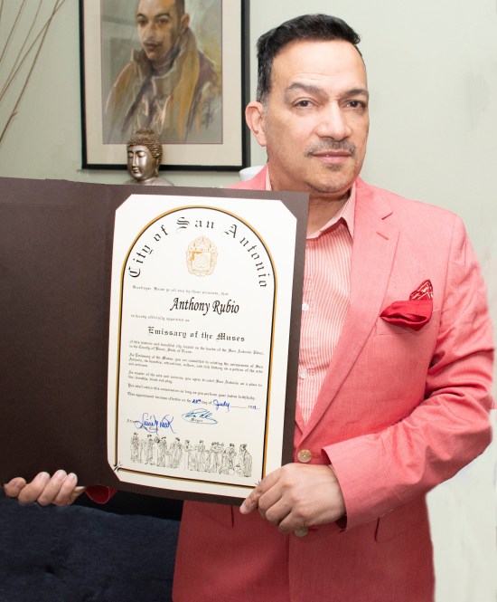 Anthony Rubio receives a Proclamation from San Antonio, Texas
